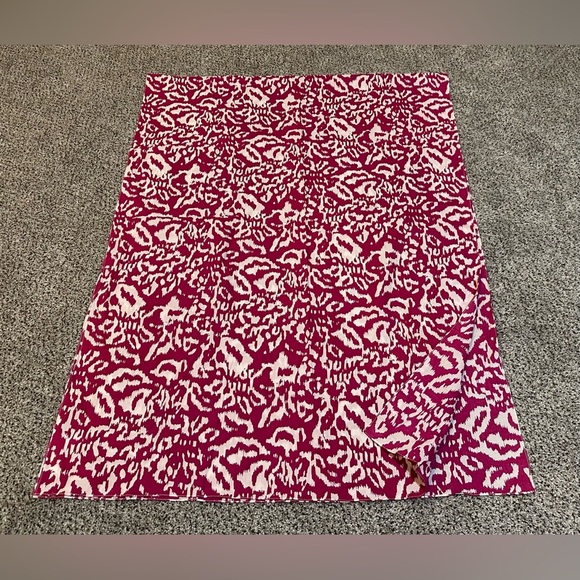 DVF Diane Von Furstenberg Hot Pink White Batik Print Scarf Shawl Sarong R $258 - Picture 8 of 10